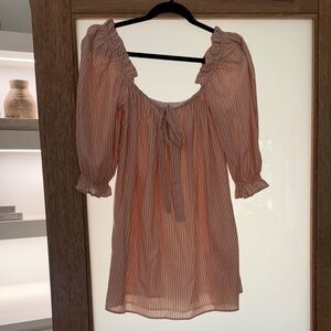 Striped Pink Rumored Minidress